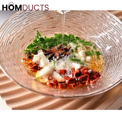 Heat Resistant Borosilicate Glass Tarka Spoon